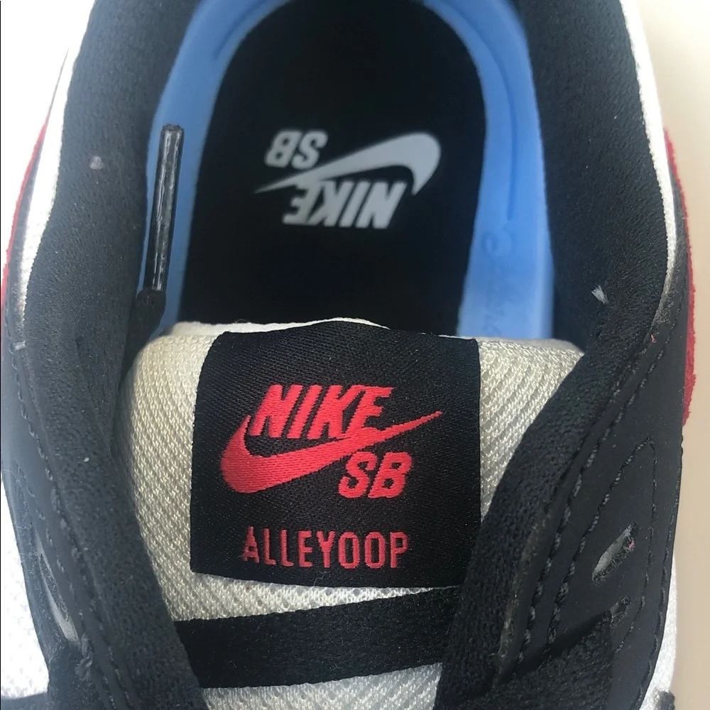 NEW Nike SB Alleyoop Black Toe Chicago Sneaker Men's 11 Red White CJ0882-102